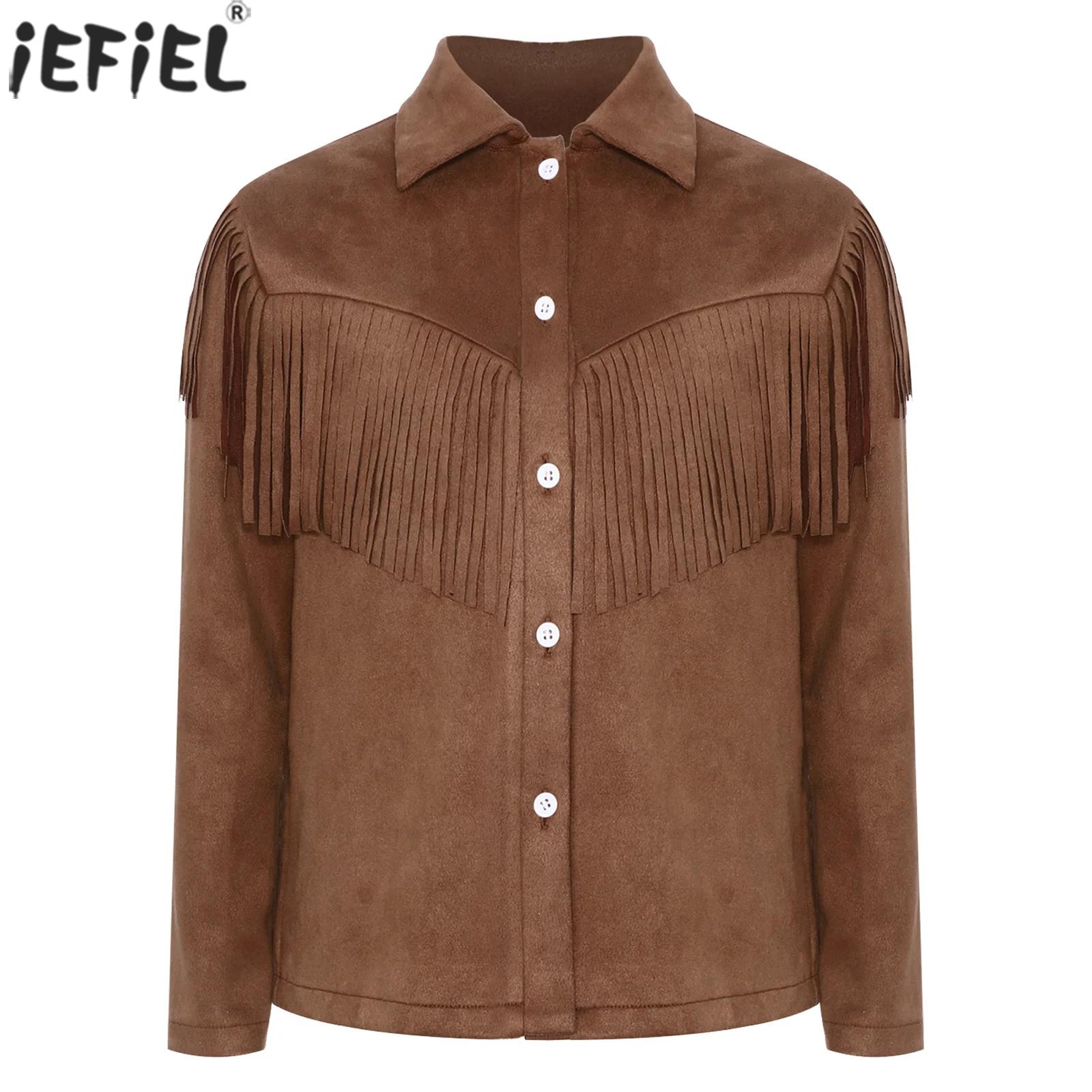 Vintage Fashion Jacket - 소년 소녀 서양 카우보이 카우걸 의상