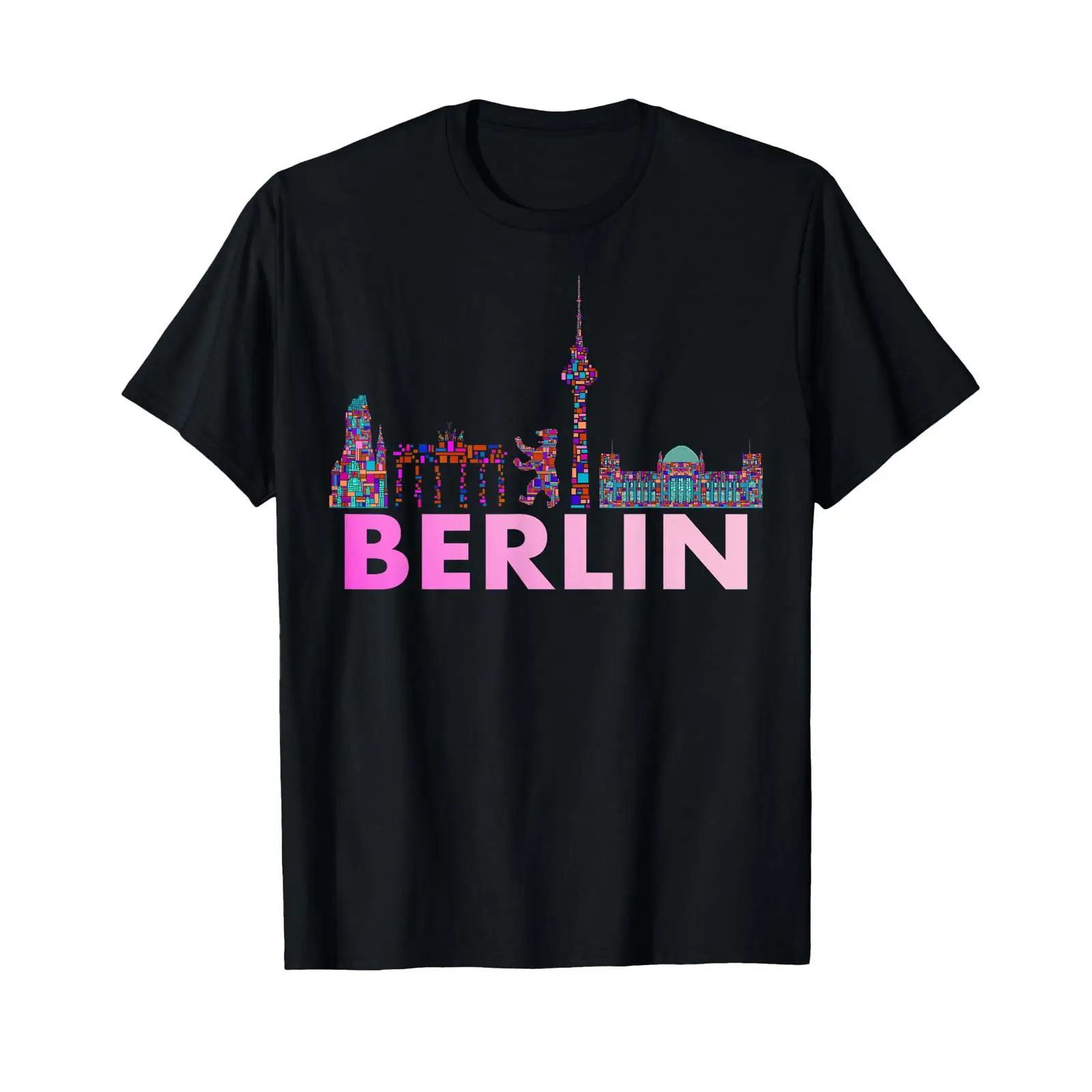 Vintage Fashion Berlin - 베를린 디자인 베어(I Love) 티셔츠, 빈티지