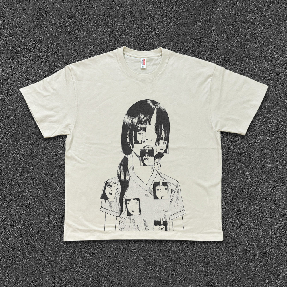 Vintage Fashion Illustration - 2026 뉴 코튼 티셔츠 빈티지풍 일러스트