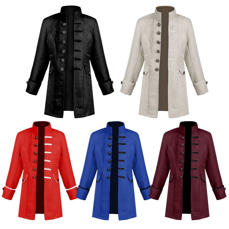 Vintage Fashion Jacket - 중세 스팀펑크 코트 소년 어린이 빈티지