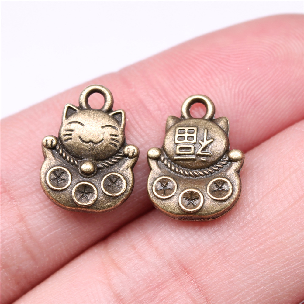 Vintage Fashion Words - 10pcs 15x11mm 3 색 골동품 실버