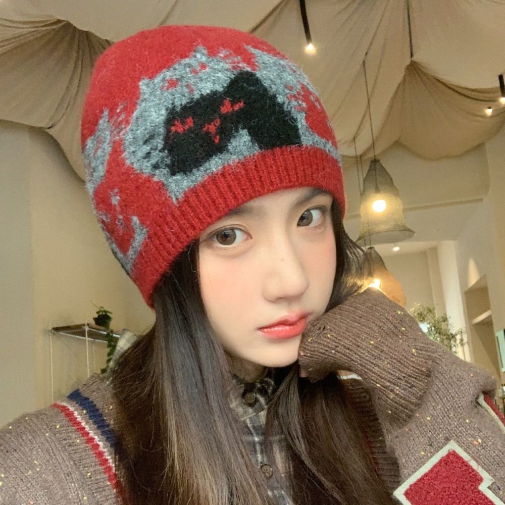 패션 따뜻한 자카드 고양이 니트 모자 페어 아일 스타일 - Vintage Fashion Faire 리뷰 및 가격