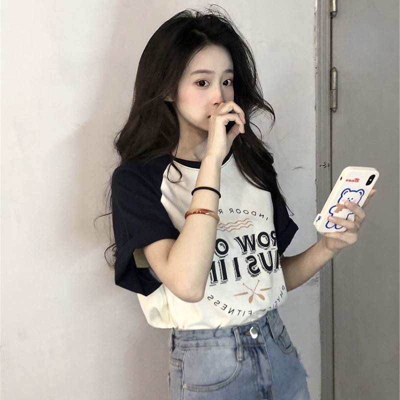 빈티지 대형 사이즈 홍콩 스타일 시크 코튼 반팔 티셔츠 - Vintage Fashion Hong Kong 리뷰 및 가격