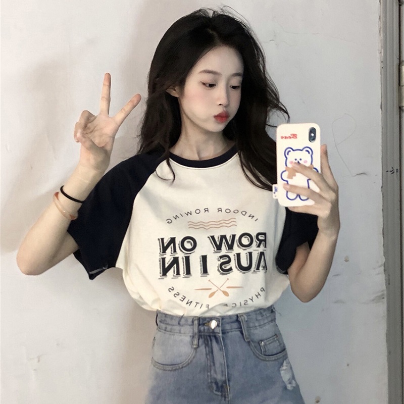 빈티지 대형 사이즈 홍콩 스타일 시크 코튼 반팔 티셔츠 - Vintage Fashion Hong Kong 리뷰 및 가격