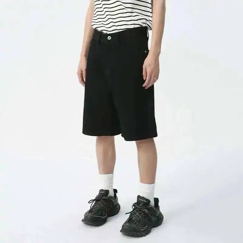 봄 여름 신작 남성 데님 반바지 솔리드 컬러 스트레이트 - Vintage Fashion Trends 리뷰 및 가격