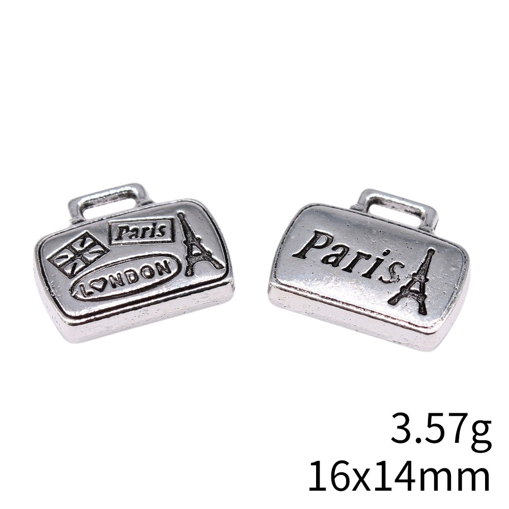 10개 16x14mm(0.63x0.55인치) 앤틱 실버 - Vintage Fashion London 리뷰 및 가격