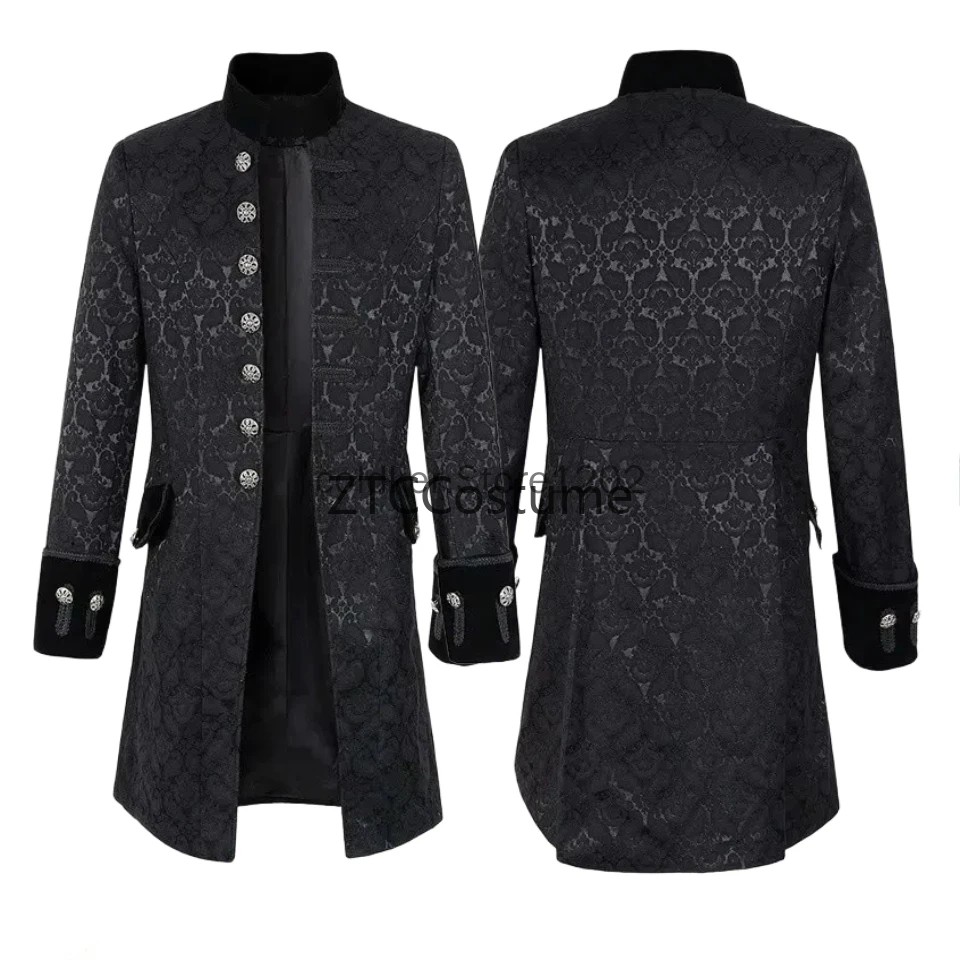 스팀펑크 빅토리아 왕자 오버코트 중세 르네상스 재킷 빈 - Vintage Fashion Jacket 리뷰 및 가격