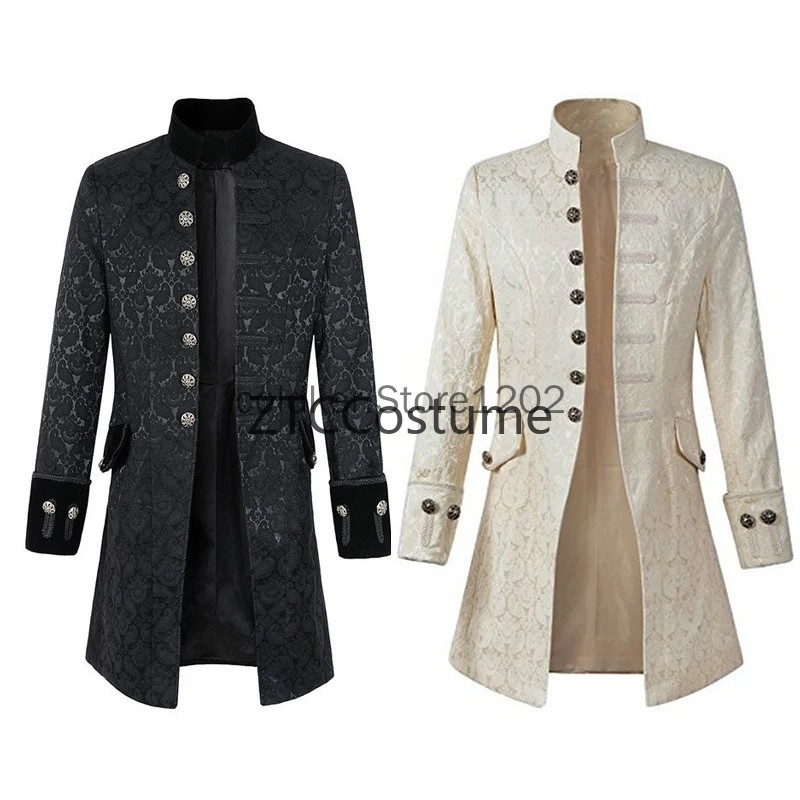 스팀펑크 빅토리아 왕자 오버코트 중세 르네상스 재킷 빈 - Vintage Fashion Jacket 리뷰 및 가격