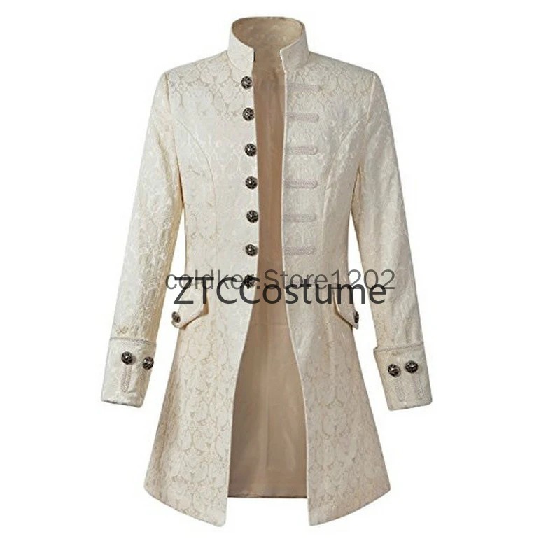 스팀펑크 빅토리아 왕자 오버코트 중세 르네상스 재킷 빈 - Vintage Fashion Jacket 리뷰 및 가격