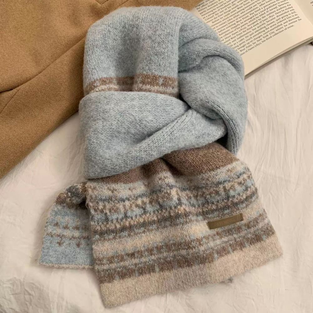 새로운 페어 아일 패턴의 패치워크 스카프, 두툼한 소재 - Vintage Fashion Faire 리뷰 및 가격