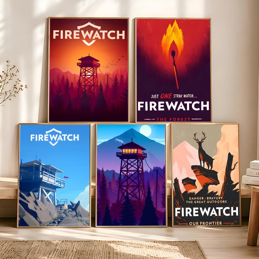 비디오 게임 F-Firewatch 그림 캘리그라피 빈티 - Vintage Vogue Fashion Poster 리뷰 및 가격