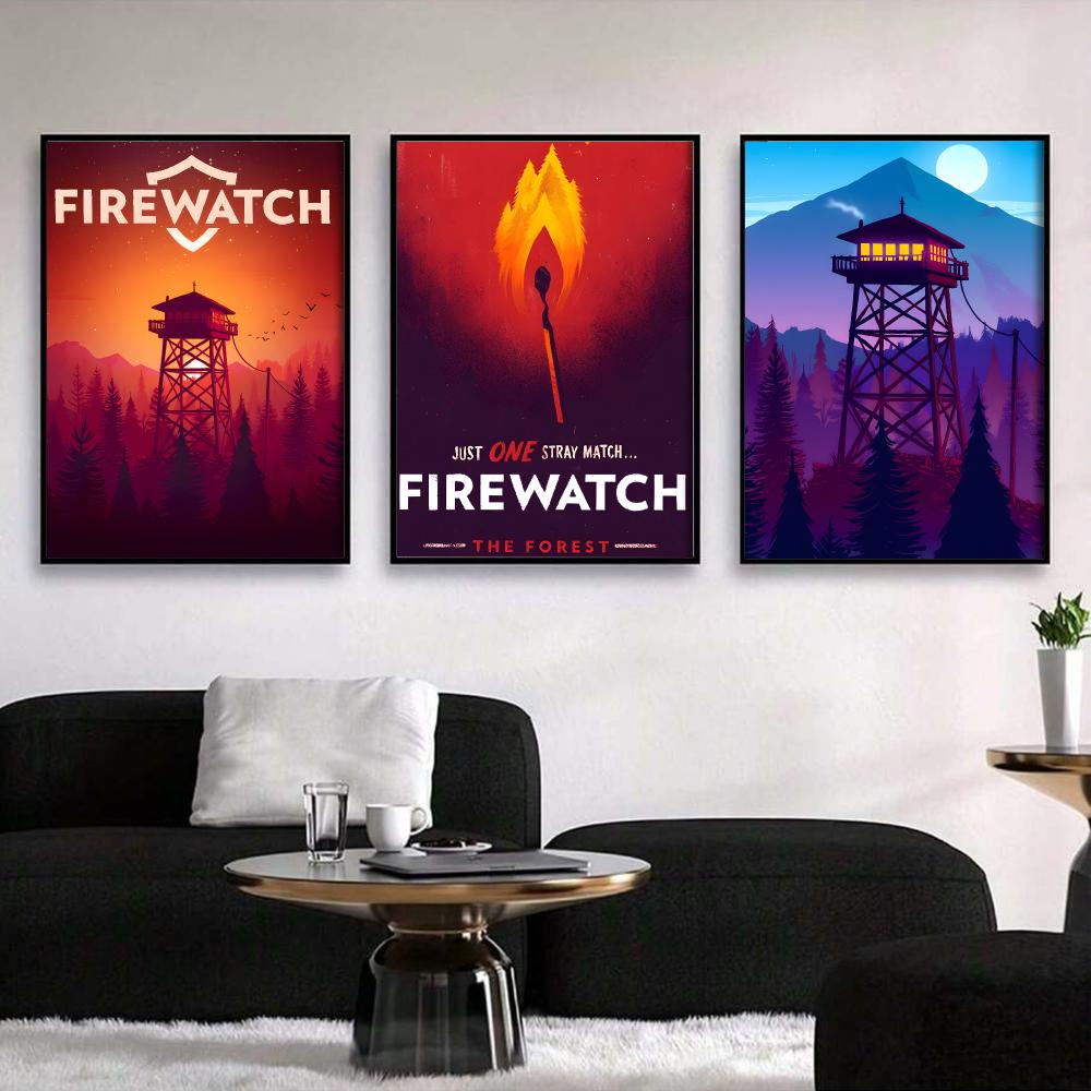 비디오 게임 F-Firewatch 그림 캘리그라피 빈티 - Vintage Vogue Fashion Poster 리뷰 및 가격