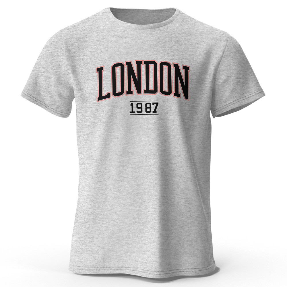 남성용 런던 1987 빈티지 티셔츠 스포츠 100% 면 - Vintage Fashion London 리뷰 및 가격