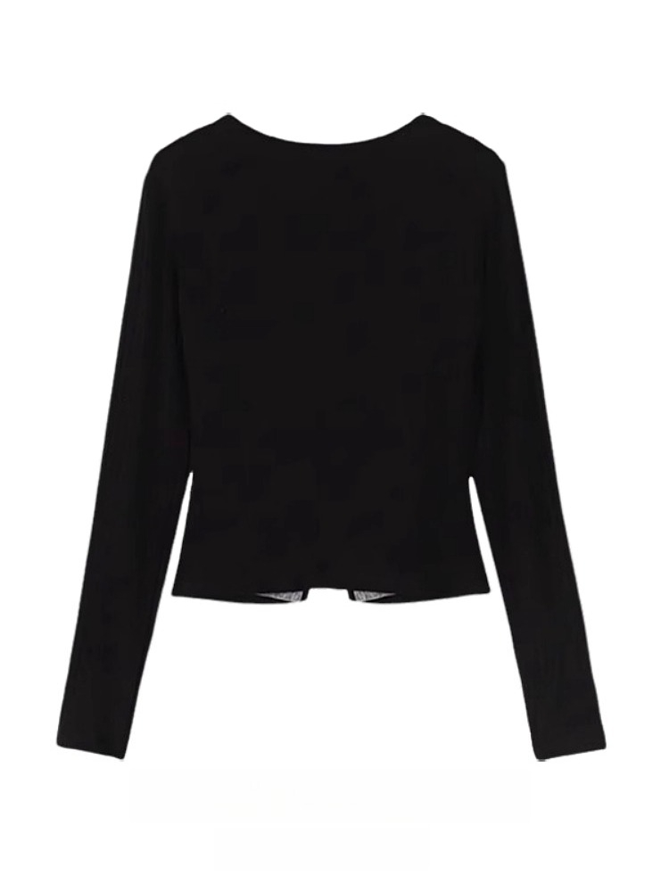 빈티지 콘트라스트 타이 페이크 2피스 여성 가을 패션  - Vintage Fashion Hong Kong 리뷰 및 가격