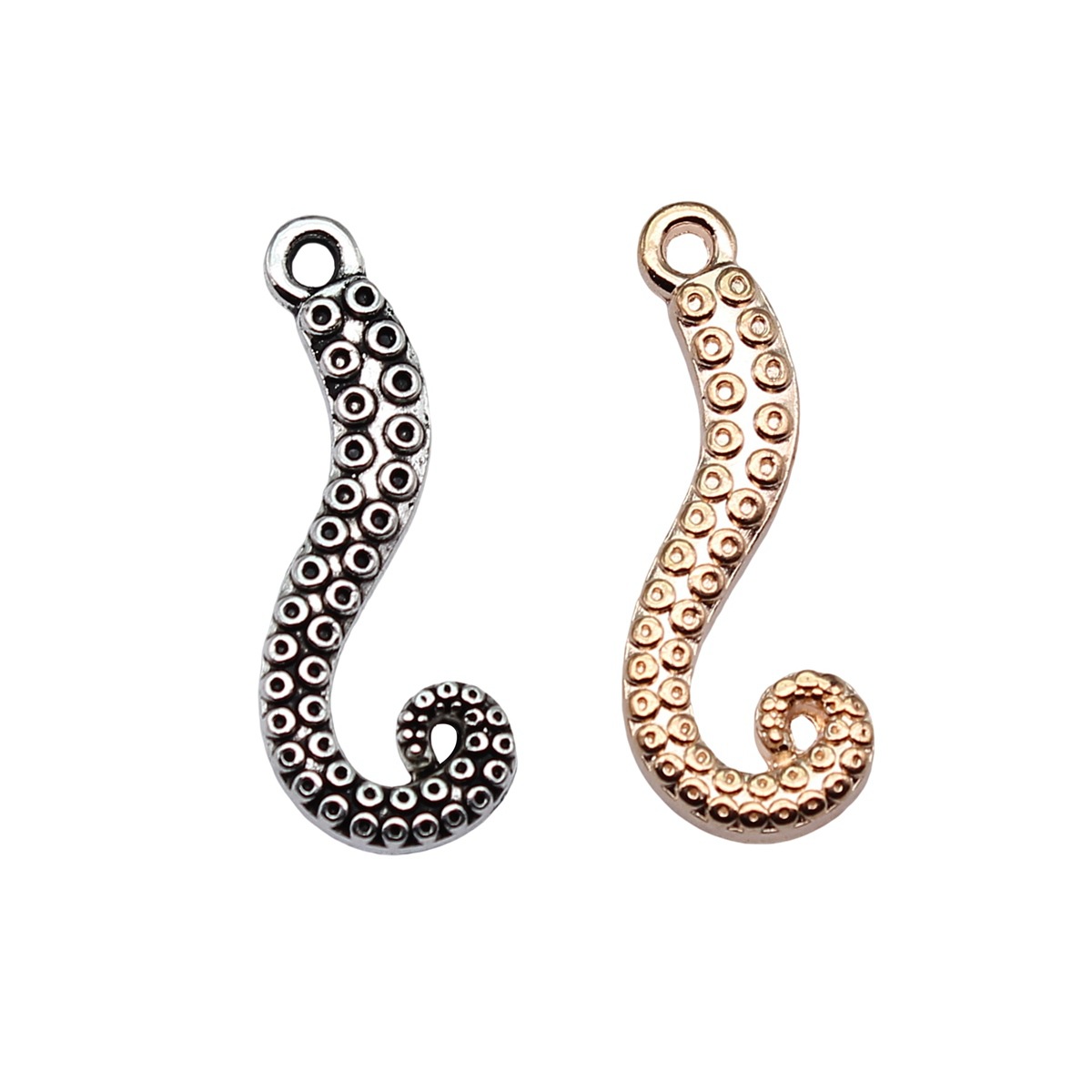 WYSIWYG 20개 26x10mm 4색 문어 다리 참 - Vintage Fashion Words 리뷰 및 가격