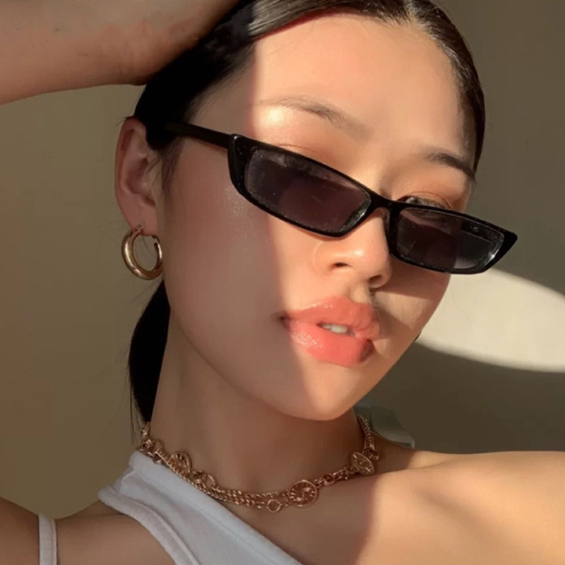 작은 직사각형 선글라스 패션 여성 레트로 작은 프레임  - Vintage Fashion Trends 리뷰 및 가격