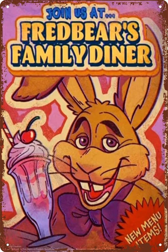 FNAF-프레드베어스 패밀리 다이너 피자 2 포스터 레 - Vintage Fashion Posters 리뷰 및 가격