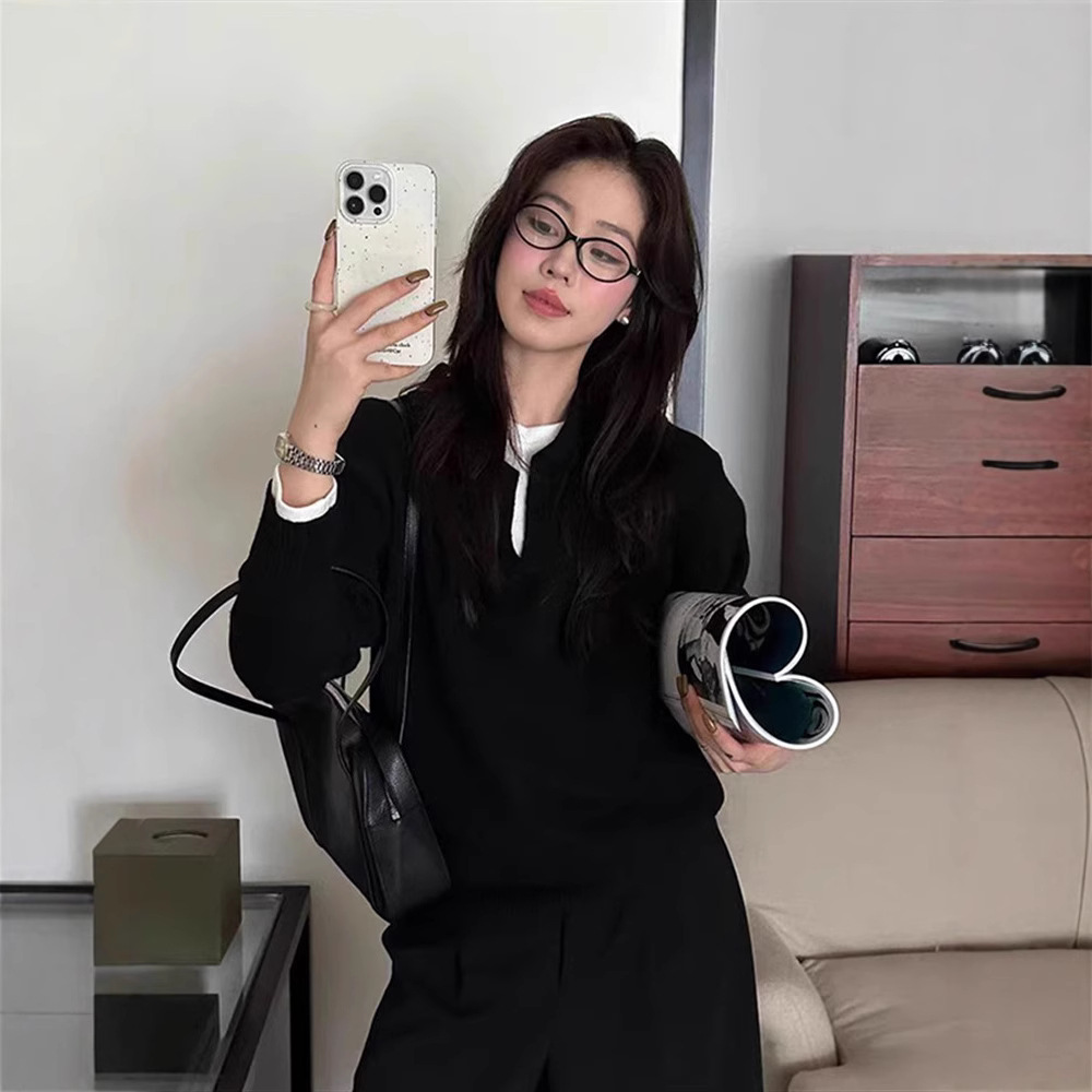 여성용 칼라 스웨터 가을/겨울 2025 빈티지 홍콩 스 - Vintage Fashion Hong Kong 리뷰 및 가격