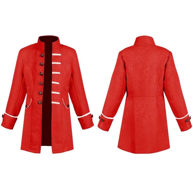 중세 스팀펑크 코트 소년 어린이 빈티지 스탠드 칼라 재 - Vintage Fashion Jacket 리뷰 및 가격